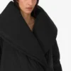 Oversized down jacket in technical fabric