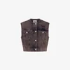 Overtinted cotton canvas vest Overtinted cotton canvas vest