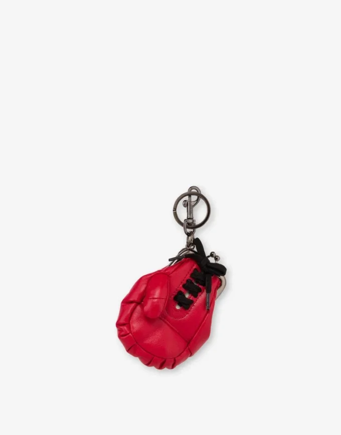 Padded nappa leather charm