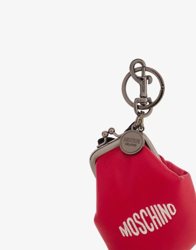 Padded nappa leather charm