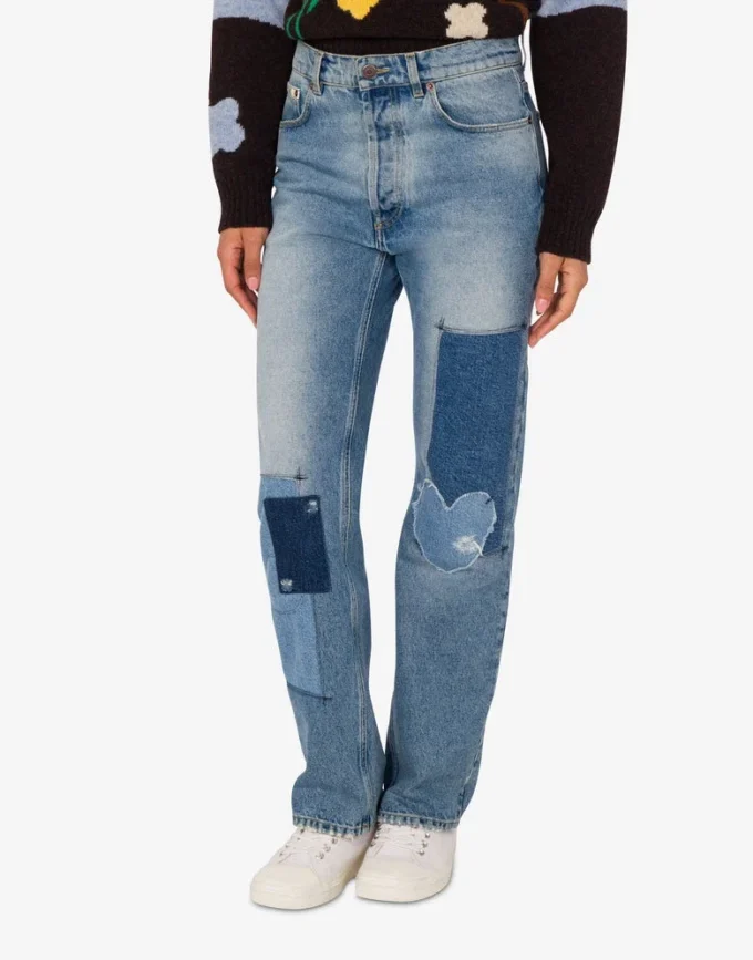 Patchwork denim pants Patchwork denim pants
