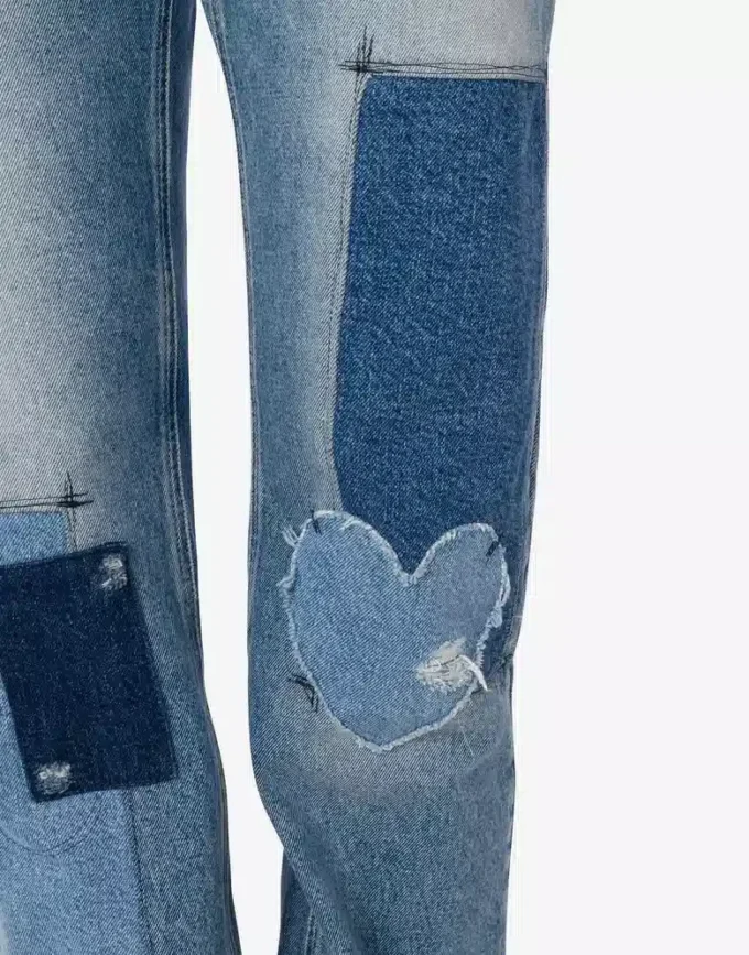 Patchwork denim pants Patchwork denim pants