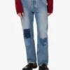 Patcwork cotton denim pants Patcwork cotton denim pants
