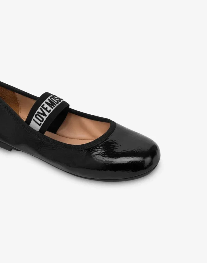 Patent leather ballet flats