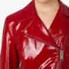 Patent leather biker crop jacket Patent leather biker crop jacket