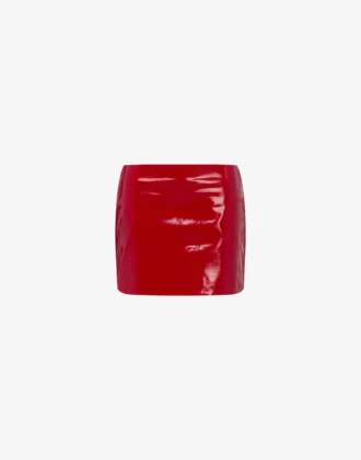 Patent leather mini skirt Patent leather mini skirt