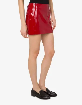 Patent leather mini skirt Patent leather mini skirt