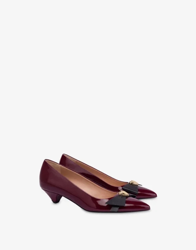 Patent leather pumps
