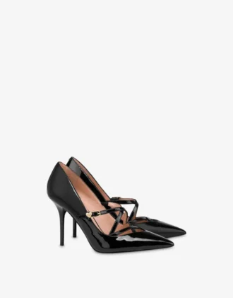 Patent leather pumps