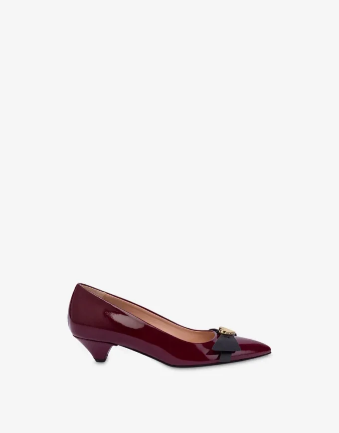 Patent leather pumps