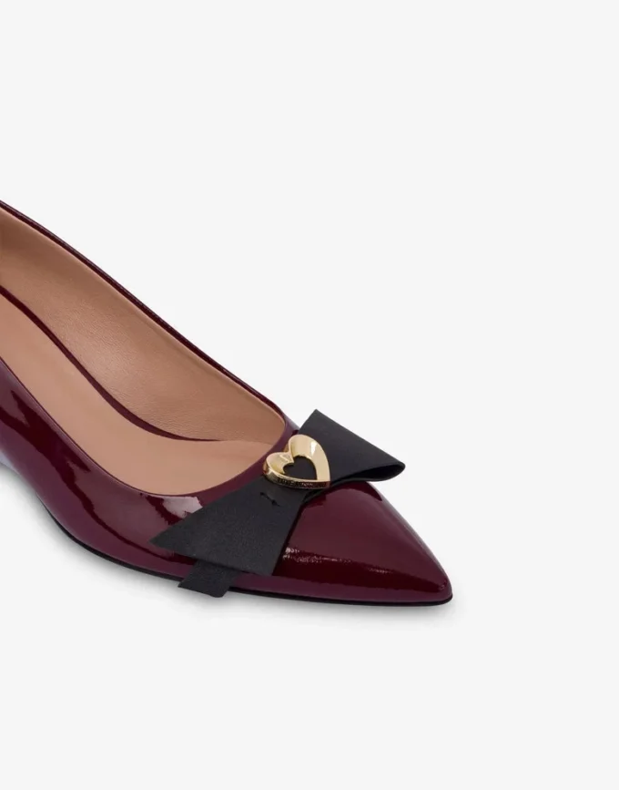 Patent leather pumps