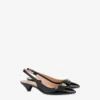 Patent leather slingback