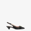 Patent leather slingback