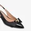 Patent leather slingback