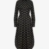 Polka Dots printed cotton poplin dress