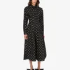 Polka Dots printed cotton poplin dress