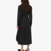 Polka Dots printed cotton poplin dress