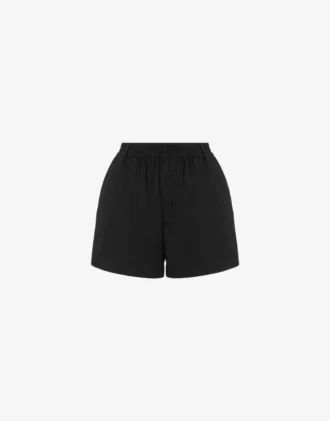 Polka Dots printed cotton poplin shorts