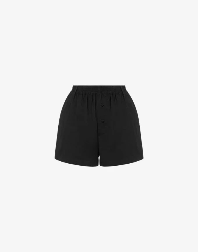 Polka Dots printed cotton poplin shorts