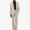 Polka Dots Printed Wool Jacket