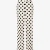 Polka Dots printed wool pants