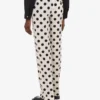 Polka Dots printed wool pants