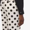 Polka Dots printed wool pants