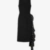 Polka Dots wool blend diagonal dress