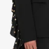 Polka Dots wool blend diagonal jacket
