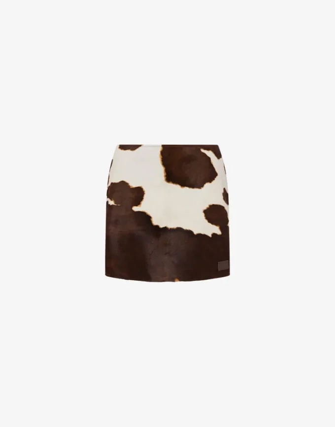 Pony skin miniskirt Pony skin miniskirt