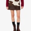 Pony skin miniskirt Pony skin miniskirt