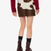 Pony skin miniskirt Pony skin miniskirt