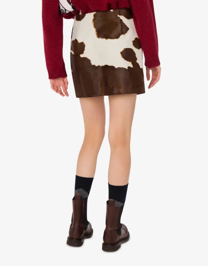 Pony skin miniskirt Pony skin miniskirt