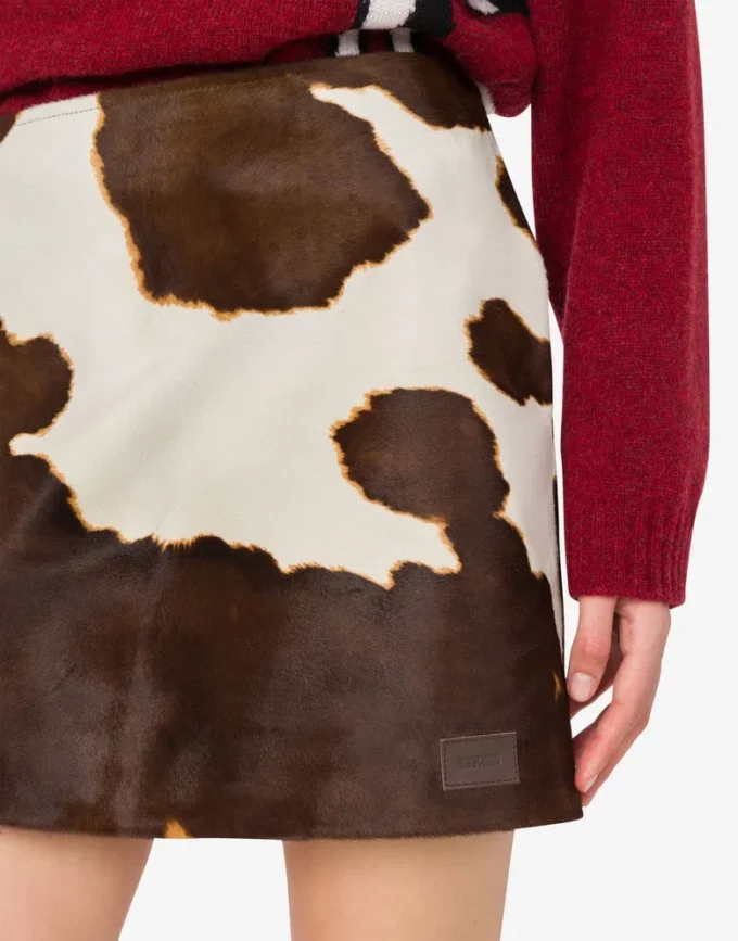 Pony skin miniskirt Pony skin miniskirt