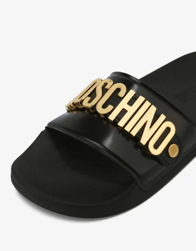 Pool slides in PVC Lettering Logo