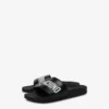 Pool slides in rubber with logo