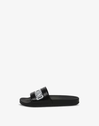 Pool slides in rubber with logo Pool slides in rubber with logo