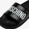 Pool slides in rubber with logo