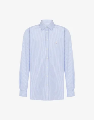 Poplin Shirt Goose Embroidery