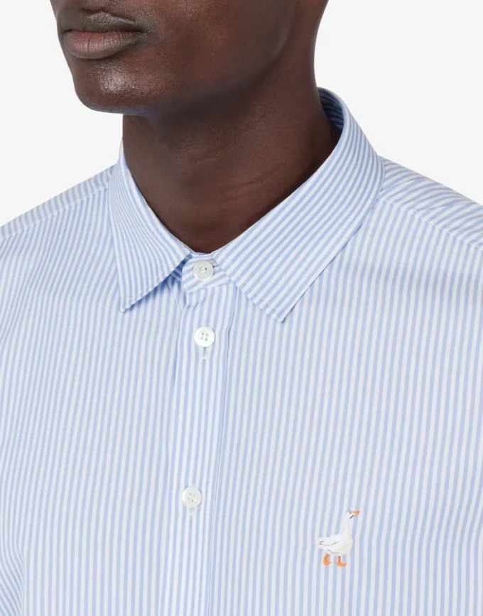 Poplin Shirt Goose Embroidery Poplin Shirt Goose Embroidery