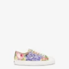 Printed canvas sneakers