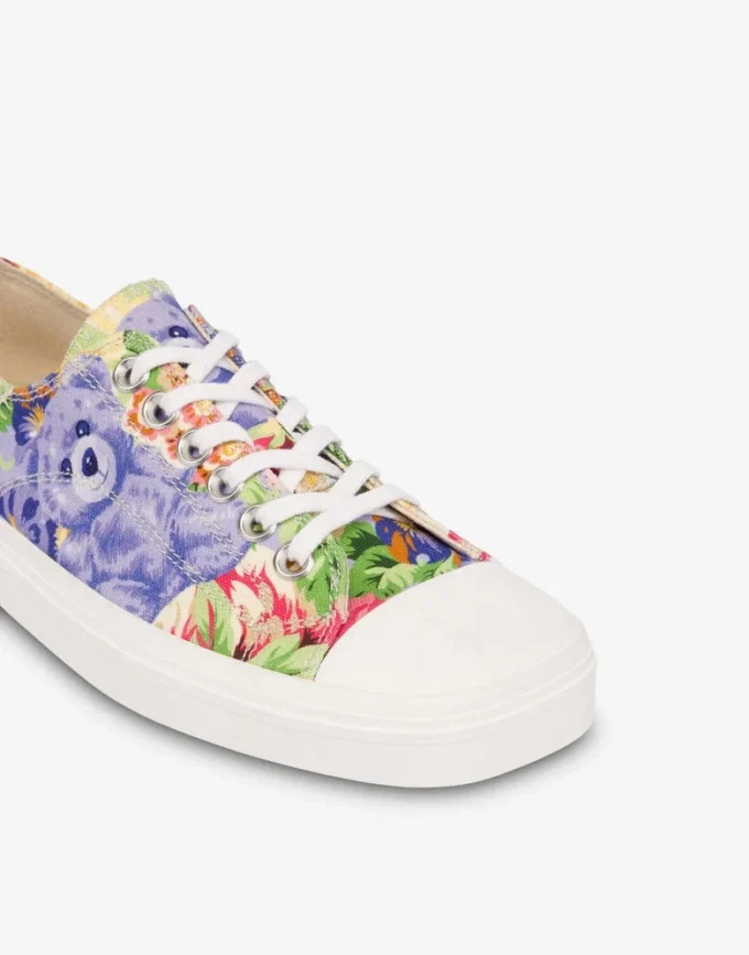 Printed canvas sneakers
