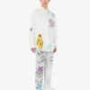 Printed cotton bull trousers Printed cotton bull trousers
