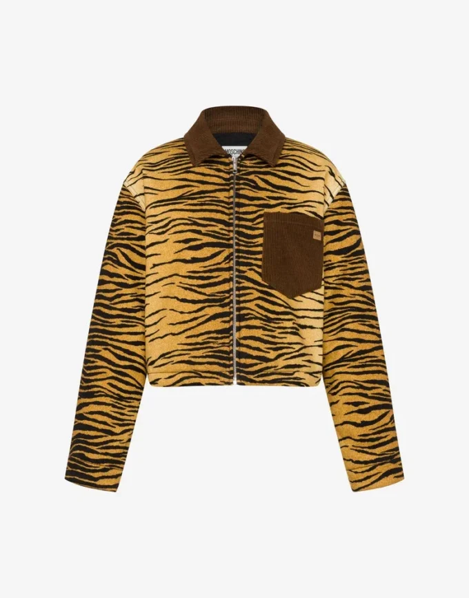 Printed cotton gabardine jacket Printed cotton gabardine jacket