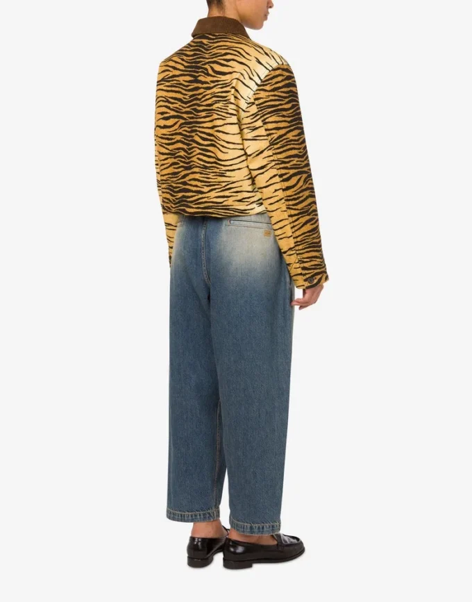 Printed cotton gabardine jacket Printed cotton gabardine jacket