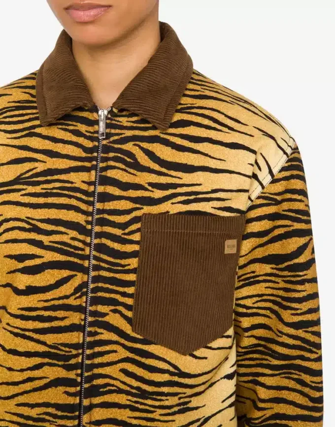 Printed cotton gabardine jacket Printed cotton gabardine jacket