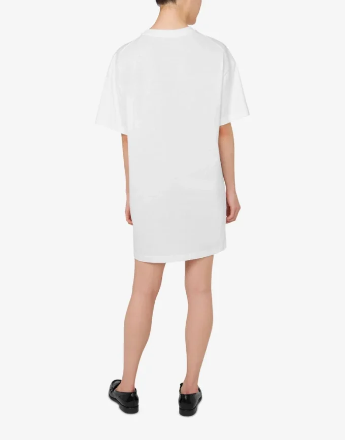 Printed cotton jersey dress