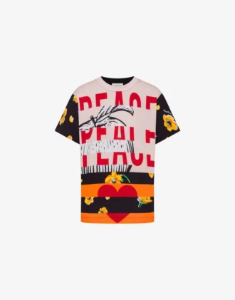 Printed cotton jersey T-shirt