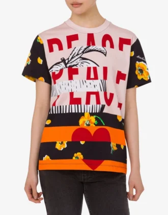 Printed cotton jersey T-shirt