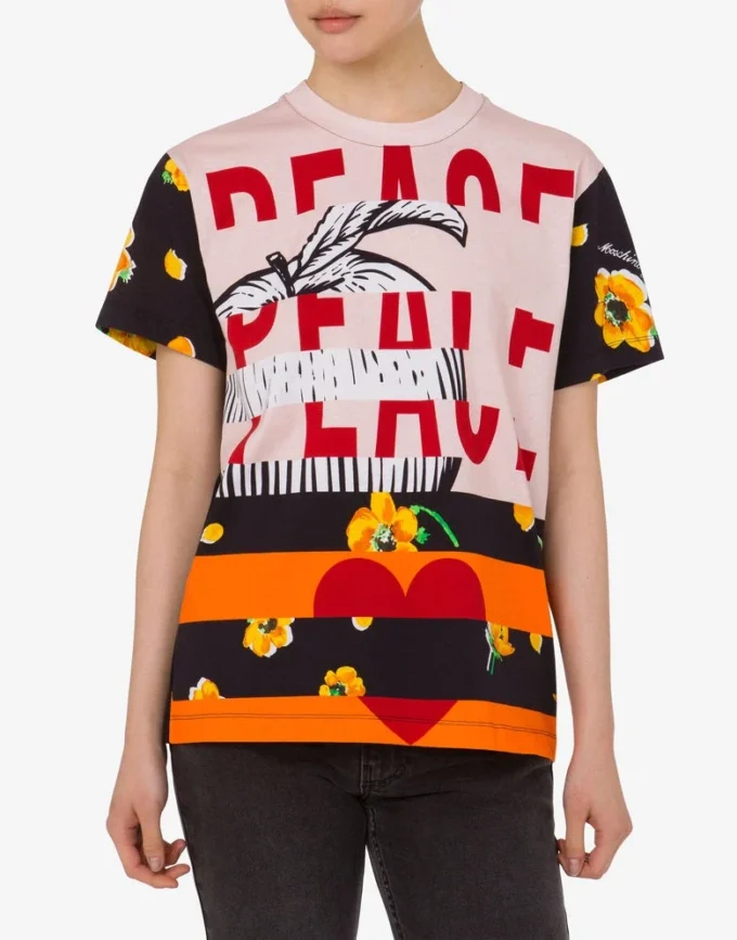 Printed cotton jersey T-shirt